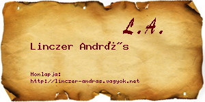 Linczer András névjegykártya